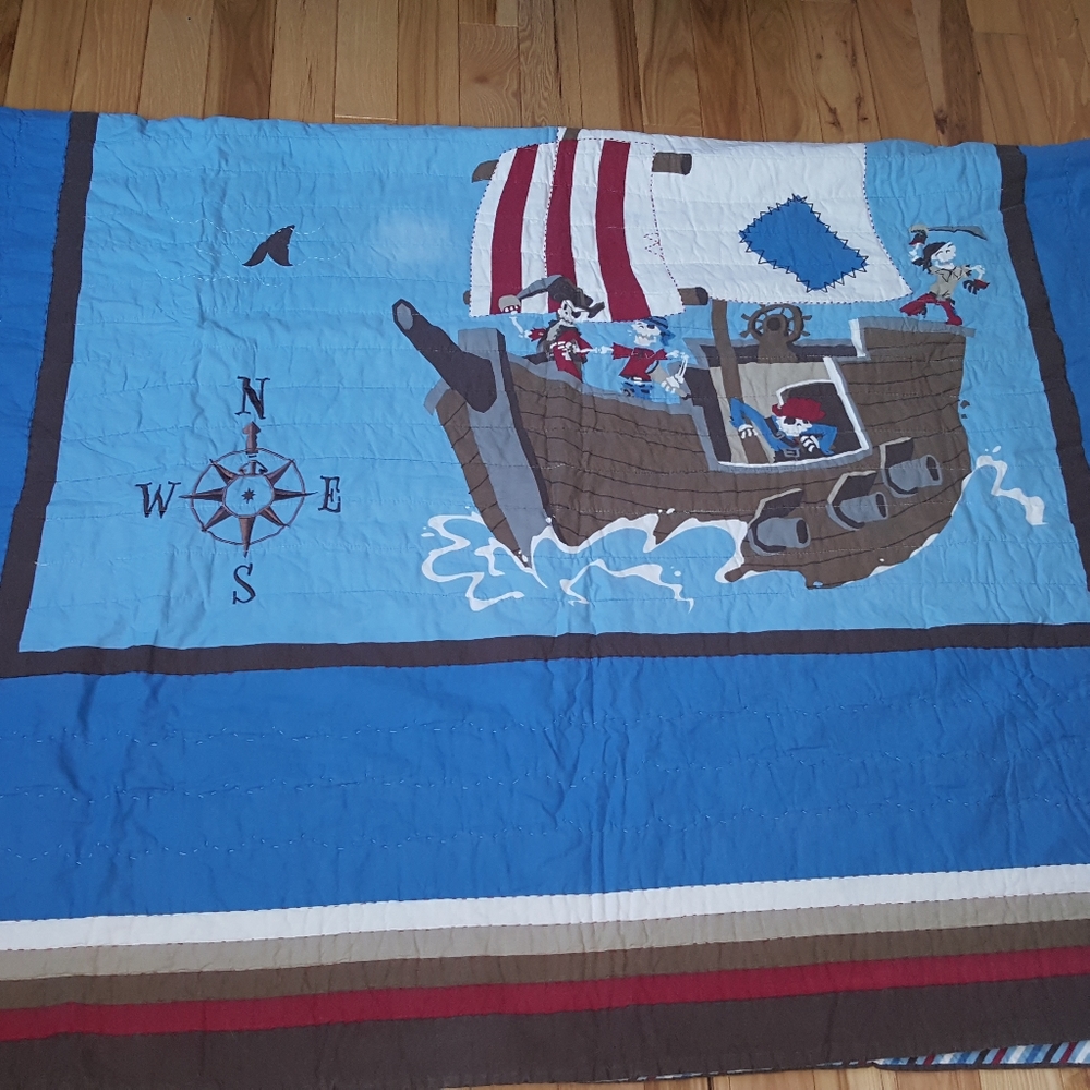 Pirate twin quilt